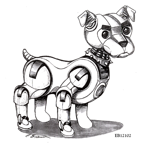 robot pet drawing